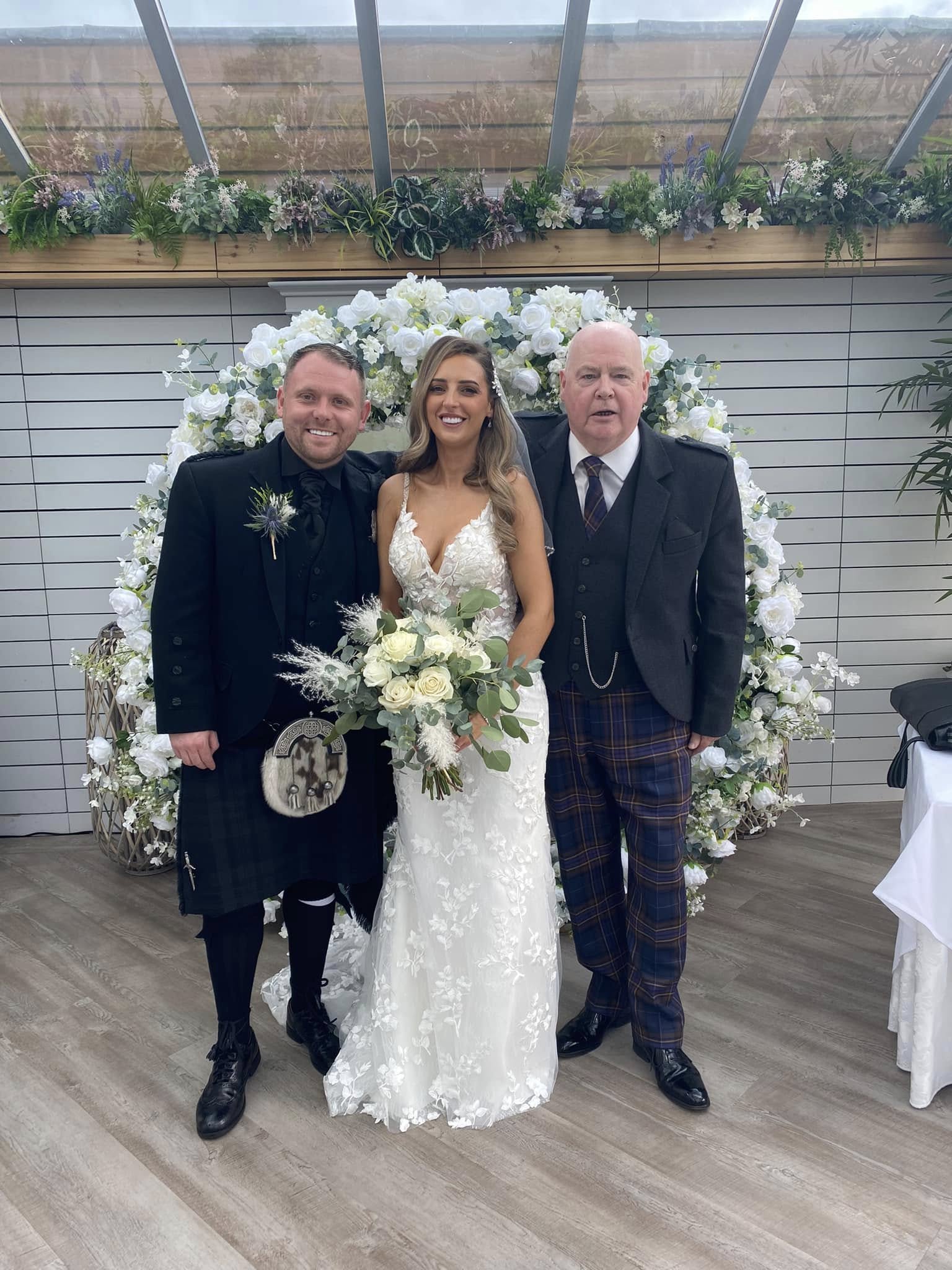 A ceremony arch